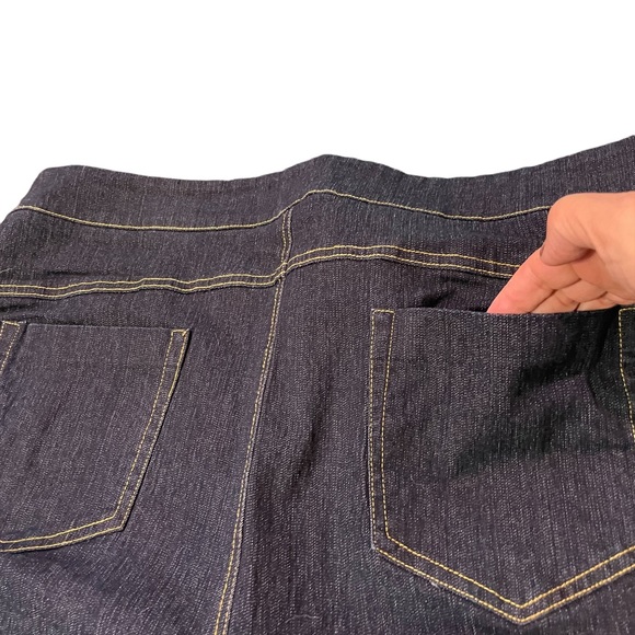 STRETCH DARK BLUE WOMENS JEANS Size 2X/2T Straight Leg - Picture 3 of 12